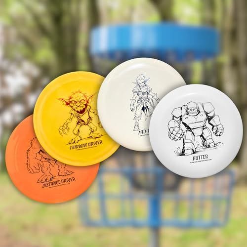 Discount Disc Golf Value Pack with 4 Cartoon Discs